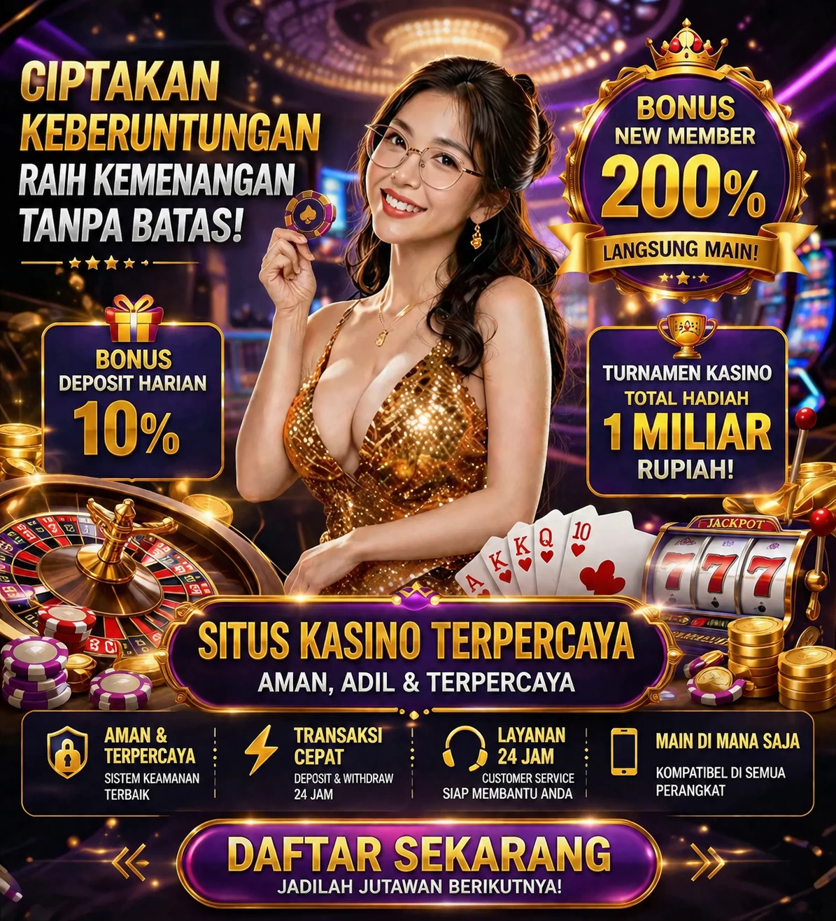 BONUS GARANSI KEKALAHAN SALDO KEMBALI 100_ promotion image